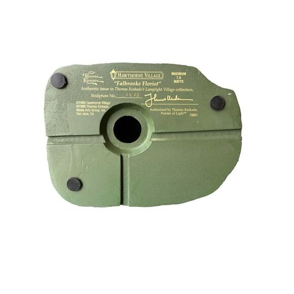 Hawthorne Village Thomas Kinkade's "Falbrooke Florist" Lighted House Vintage - Picture 5 of 5